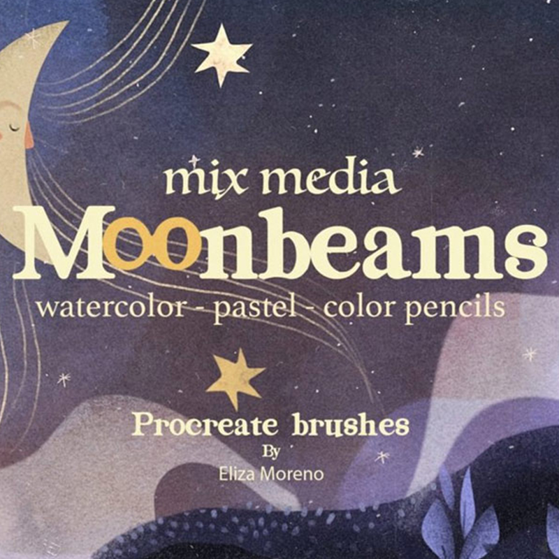 Moonbeams Mix Media brushes