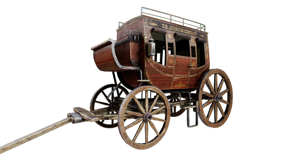 Stagecoach 3D Model Game Ready