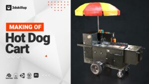 cover making of hot dog cart